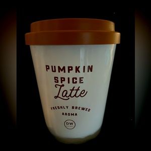 JUMBO 31.3 oz DW Home PUMPKIN Spice Latte Coffee Cup Style Candle